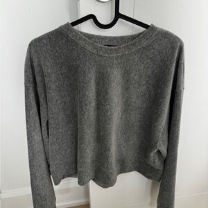 Gray Long Sleeve Sweater - corduroy